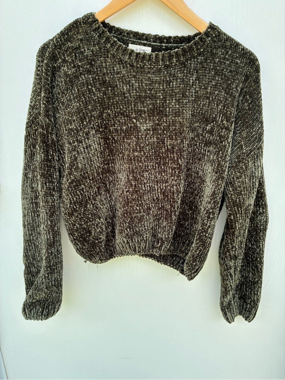 in bloom Green Cropped Sweater Size Small